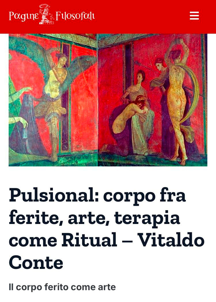 Vitaldo Conte, 'Pagine Filosofali', 2021