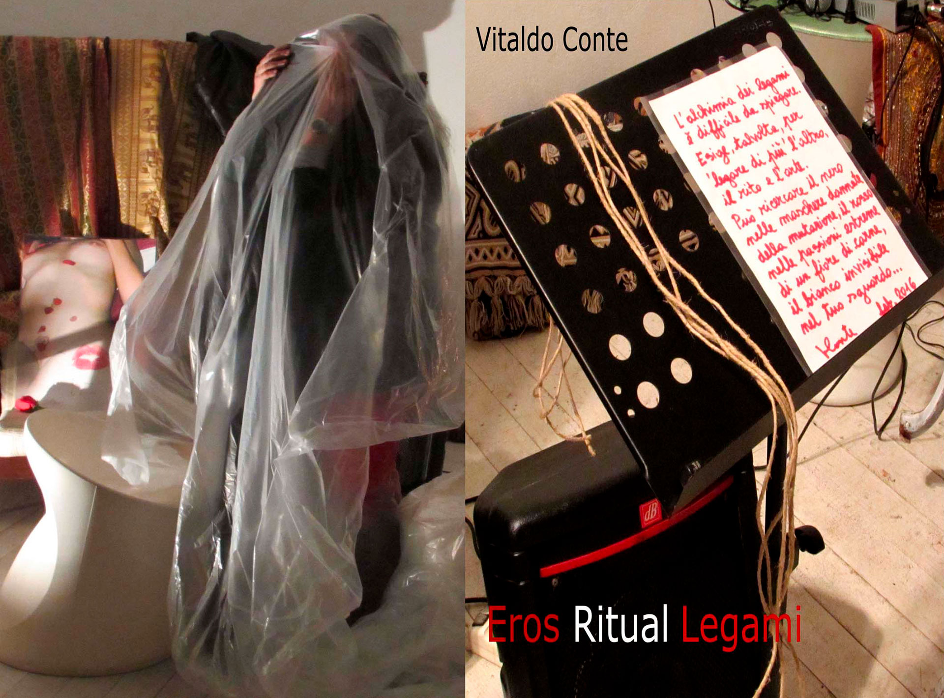 Vitaldo Conte, Ritual Legami. Mondrian Suite, Roma 2016